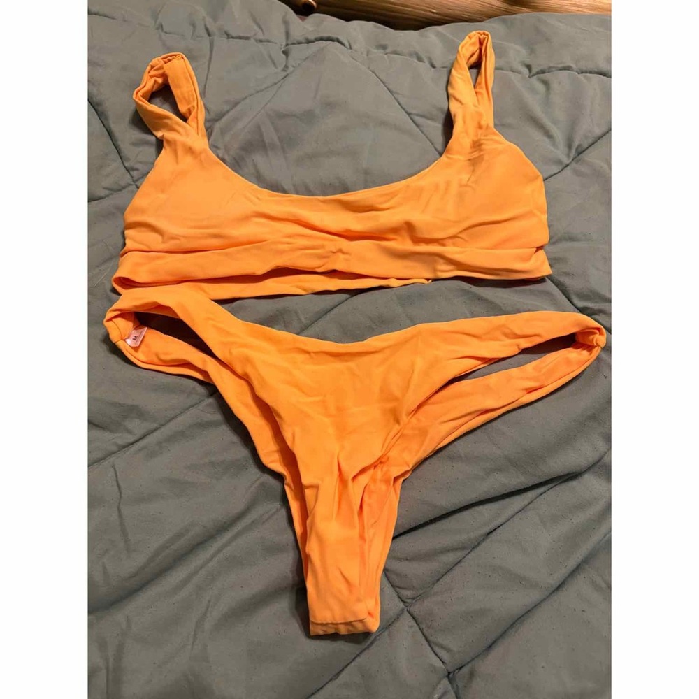 Zaful Bright Orange Bikini Set